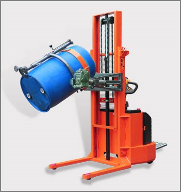 全電動油桶搬運翻轉車