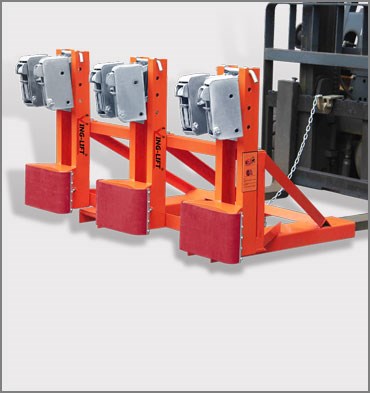 叉車專用重型雙油桶夾具