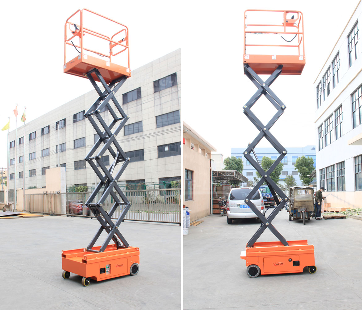全電動(dòng)小型剪叉式升降平臺(tái)