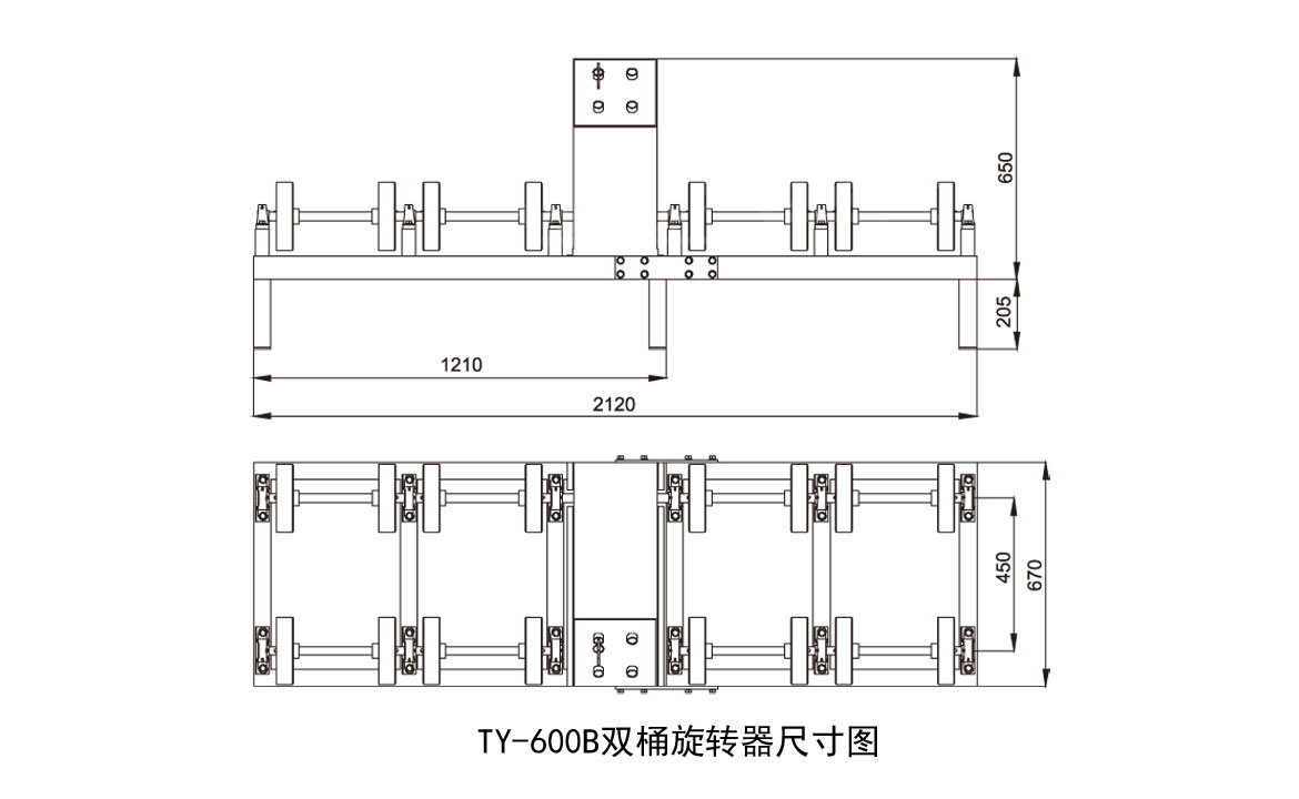 雙油桶旋轉器