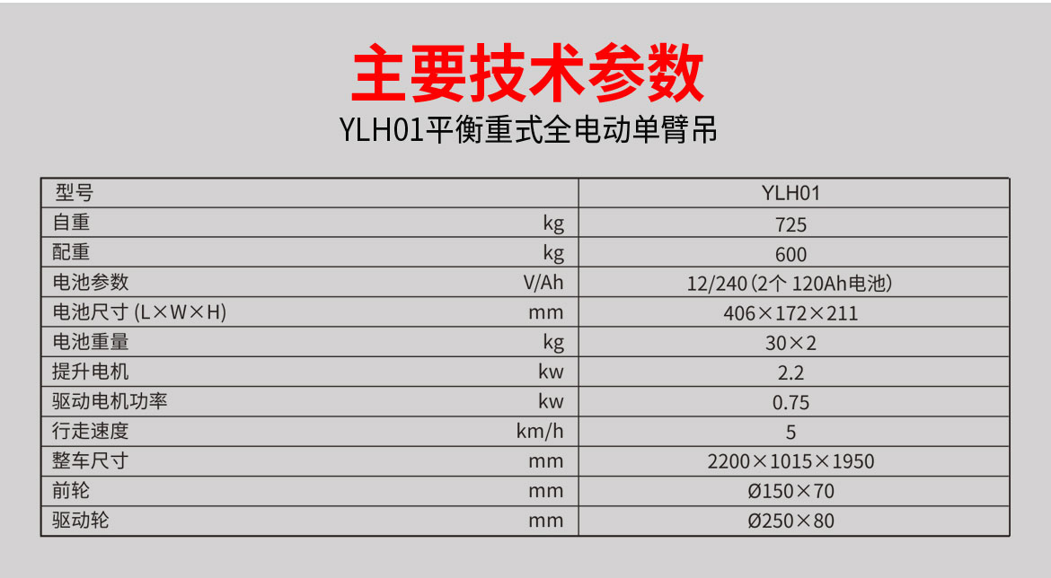 電動單臂起重機